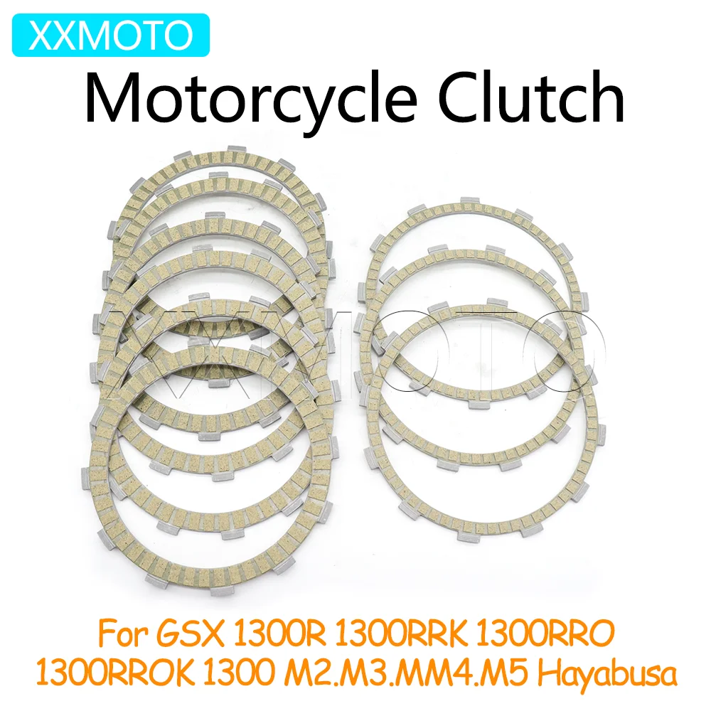 

Для Suzuki Hayabusa GSX1300R GSX-1300R GSX 1300RRK 1300RRO 1300RROK M2-M5 22 23 24 25 мотоциклетные диски сцепления комплект фрикционных дисков