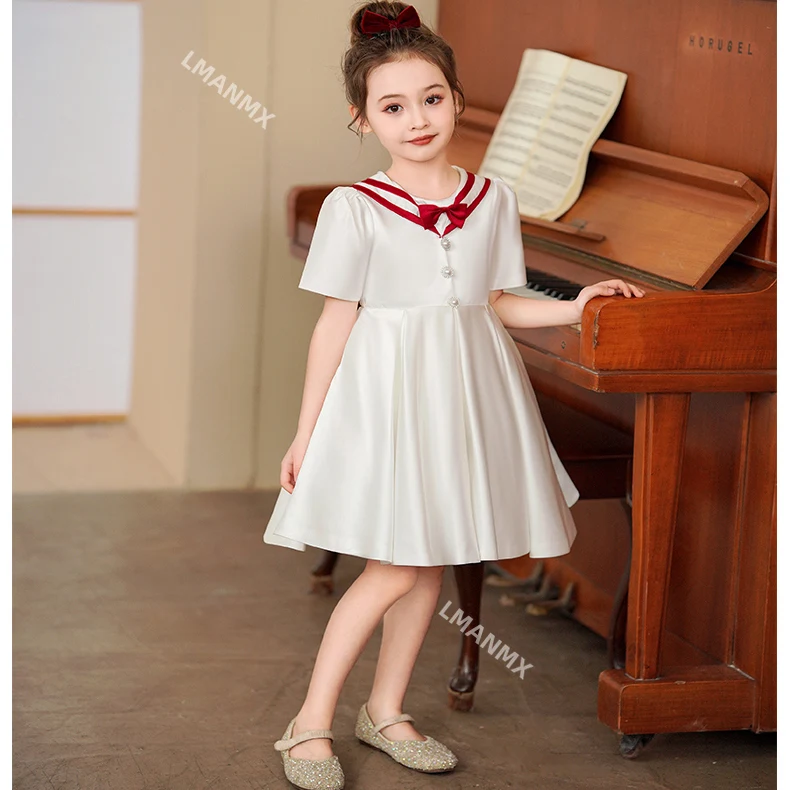 

Детский костюм для выступлений, элитное платье принцессы для девочек, платье фортепиано