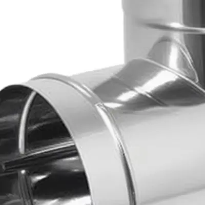 Stainless Steel Stove Pipe Tee 6 Inch Diameter 430 Material For Wood Stove To Chimney Connection Leak Resistant Easy Assembly Ho