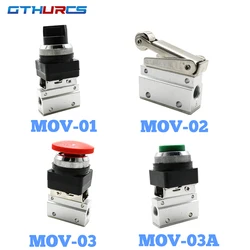 Pneumatic Mechanical Valve MOV-01 MOV-02 MOV-03 03A Manual Valve Air Switch Control Valve Quick Push Button MOV