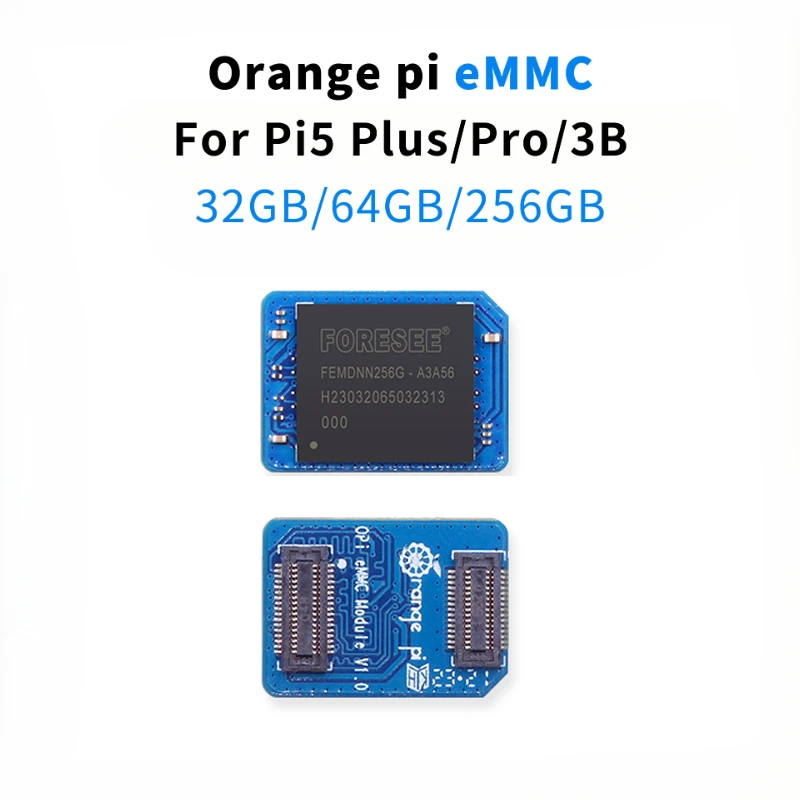 

32G 64G 256G EMMC Module for Orange Pi 5 Pro/5 Plus/5 Max/3B