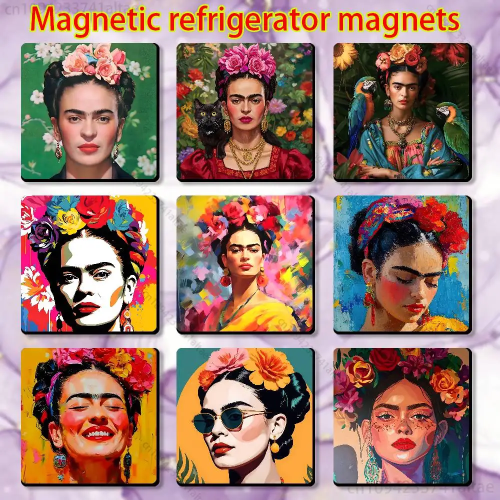 

Fashion F-FridaS K-Kahlo Sign Fridge Magnets - Creative Miniature DIY Magnetic Decorations for Home Accessories