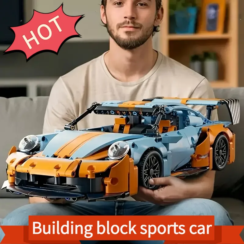

Racing Car Model Building Blocks Creative Educational Blocks Designed for Young People and Adults Home Decoration Birthday Gifts