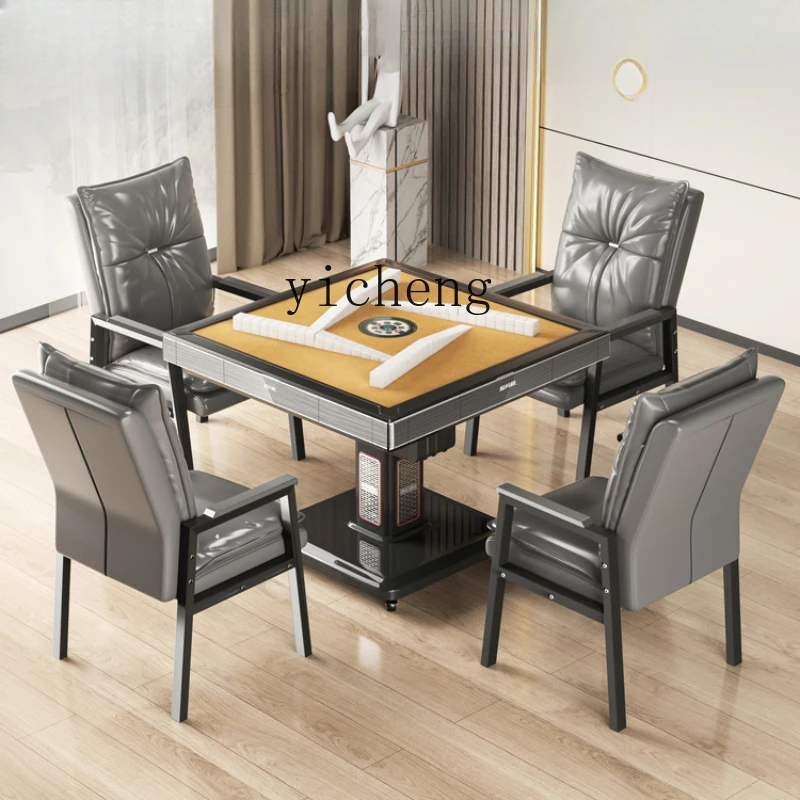 

Tqh Mahjong Machine Automatic Dining Table Dual-Use Dining Table Integrated Heating Folding Mahjong Table Household