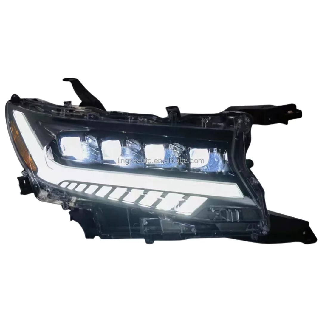 Refit for Toyota Land Cruiser Prado Headlight 2018-2022 Prado Toyota Headlamp Assembly PRADO J150 LED Headlights Plug and Play