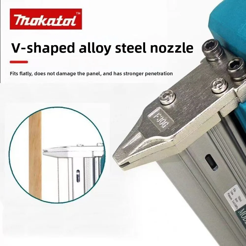 ماكيتا DFN350 اللاسلكي تأثير كهربائي التيلة بندقية مستقيم المسامير التثبيت بندقية أدوات النجارة متوافقة مع بطارية 18 فولت #4