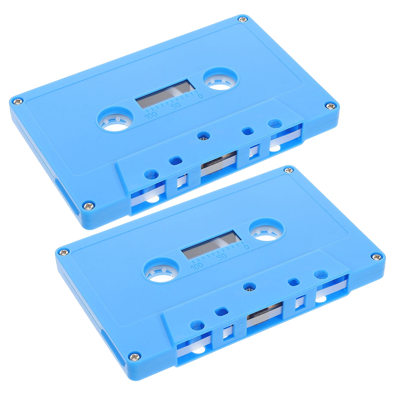 

2 Pcs Retro Tape Cassette Vintage Decor Color Empty Cassettes Hip Hop Blank Tapes Plastic Audio Music