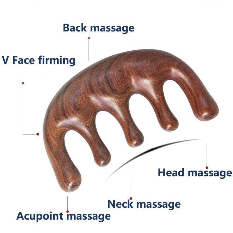 

Massage Comb Head Massager Relaxing Five Tooth Comb Whale Comb Scalp Scraping Massager Body Massage Tool