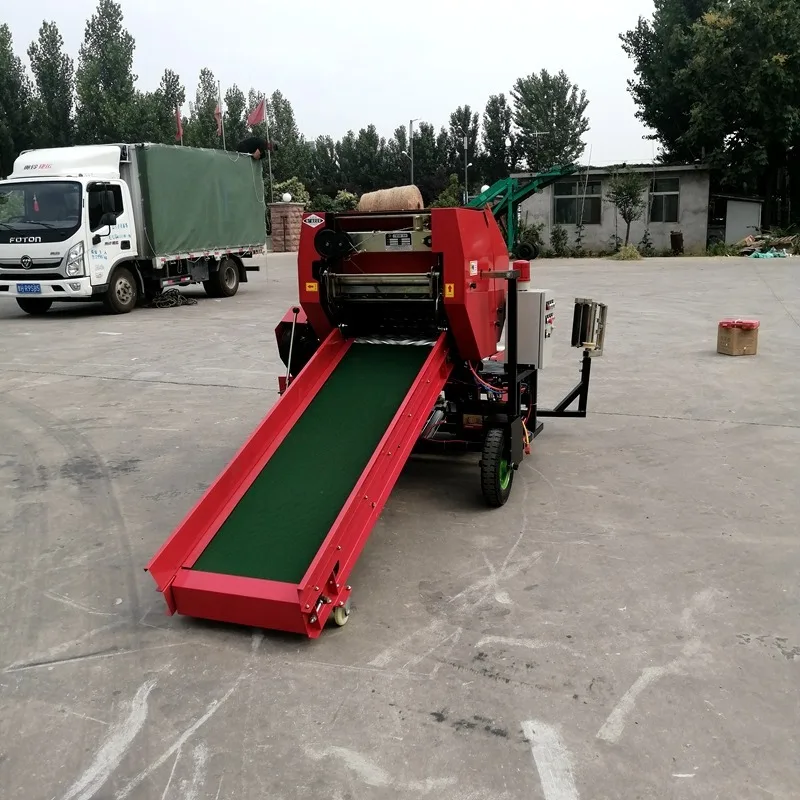 Agriculture Machinery Customized Mini Round Baler Hay Straw Round Net Baler HG552 Round Baler For Sale