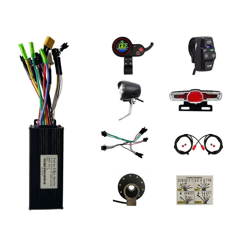 

36V 48V 750W 1000W Electric Scooter Motor 30A Controller Intelligent Brushless Three-Mode Controller+V889 Display Kit