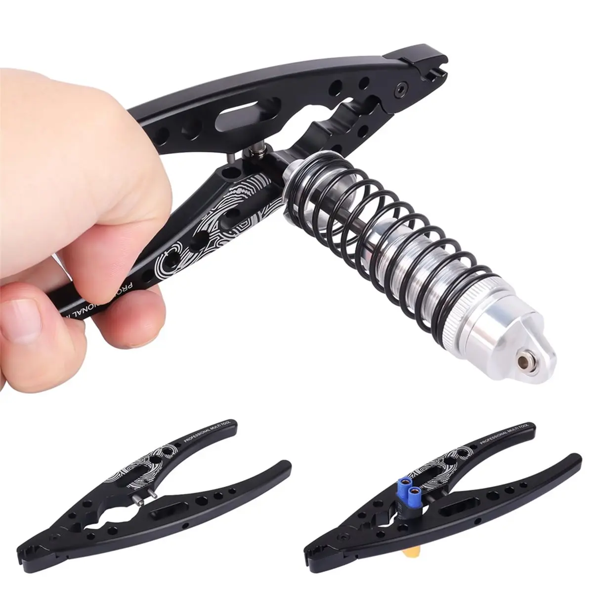 Metal Shock-Absorber Pliers Rod Ball Clamp Multi-Function Tool for RC Model 1/8 1/10 Car Crawler Truck Off Road