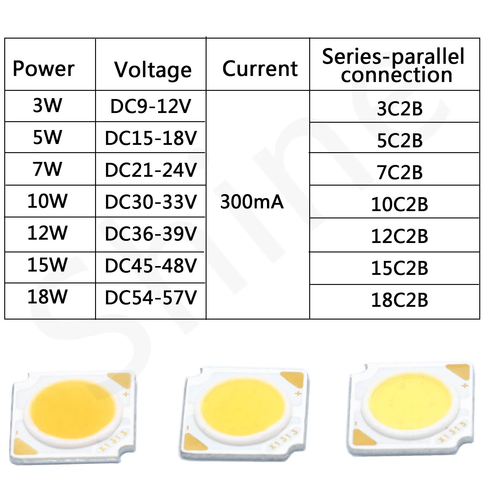 10pcs High Power Bridgelux COB LED Source Chip 3W 5W 7W 10W 12W 15W 18W 300mA 13mm Diode For Spotlight Downlight Accessories DIY