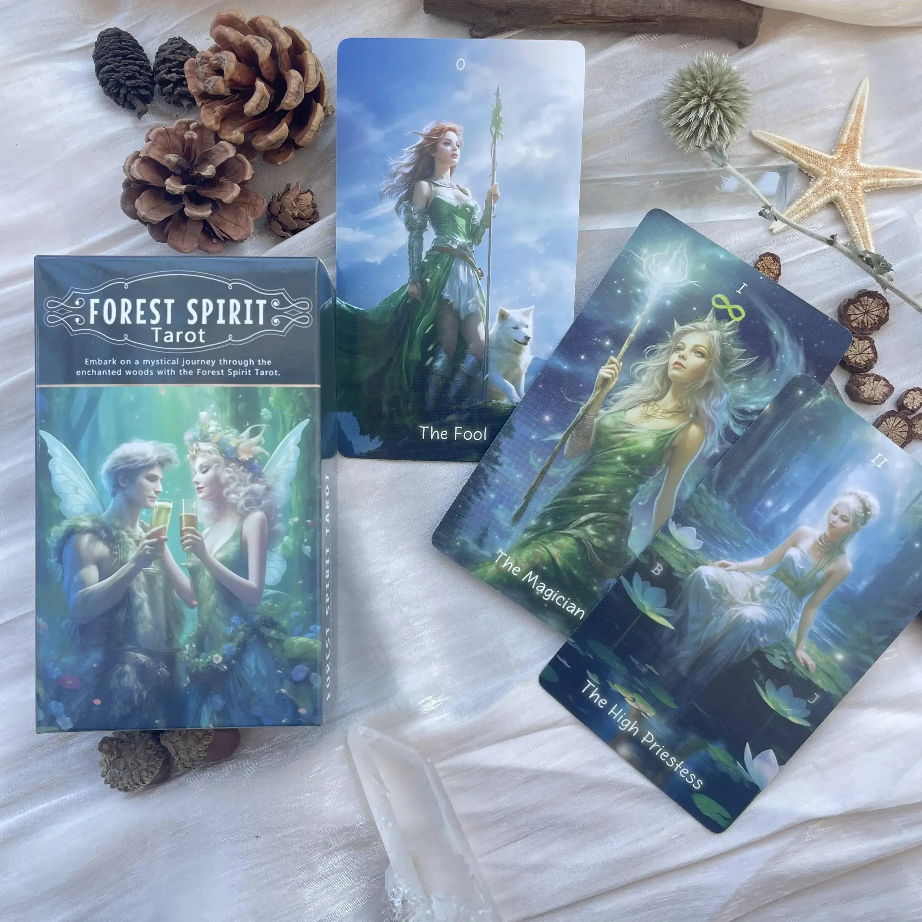 Genuine Professional Forest Tarot Cards English French Spanish Russian Divination Deck Oracle 78 Beginners High Quality