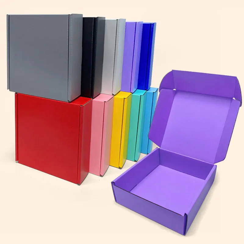 Custom Logo Extra Hard Airplane Box Cosmetics Shirt Wig Gift Box Wedding Party Paper Box Folding Clothing Box Gift Box Packing view 2