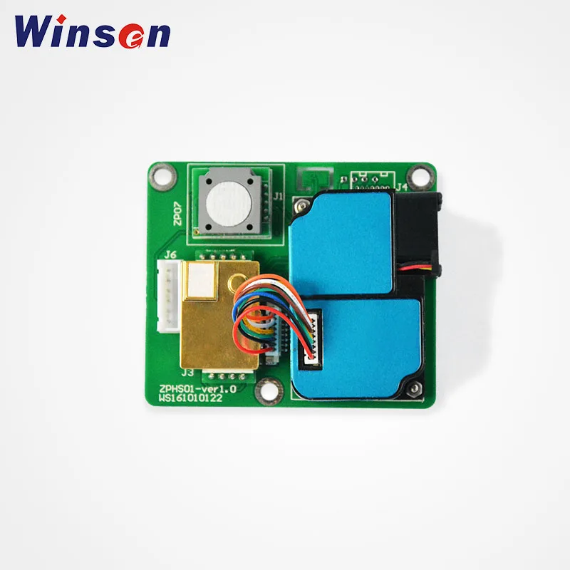 1pc ZPHS01 CO2/PM2.5/CH2O/TVOC Detection Winsen Multi-in-One Sensor Module UART Output Temperature & Humidity Detection