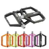 Ultra-light Flat Foot Mountain Bike Pedal CNC Aluminum Alloy Sealed 3 Bearing Non-slip Durable Folding Mtb Bicycle Pedal