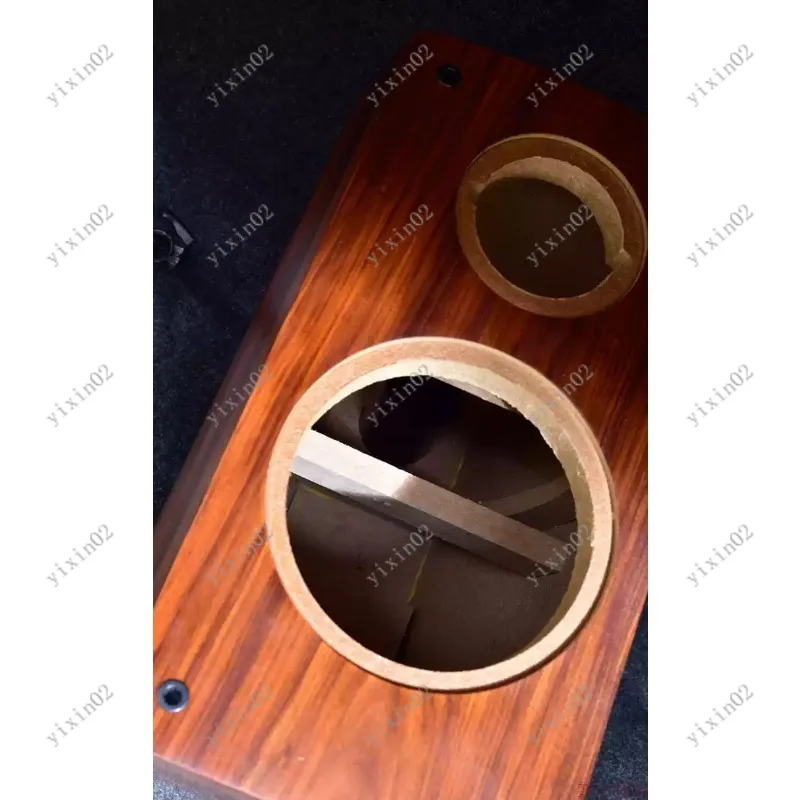 

6.5" 7" Bookshelf Speaker Enclosure Rosewood Veneer Waist Drum Design for Better Sound
