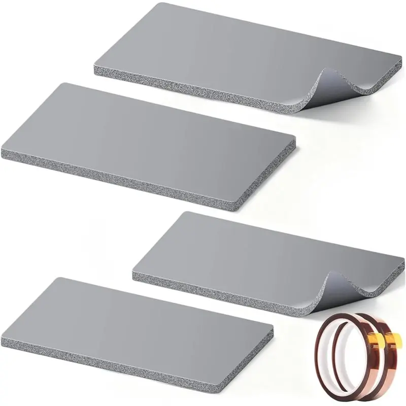 

【LAST CHANCE】Силиконовый тепловой коврик для шапки, 4 шт. и 2 рулона, комплект термоленты — режущие подушечки высокой плотности в 2 размерах для дома, DIY и маленьких бусин