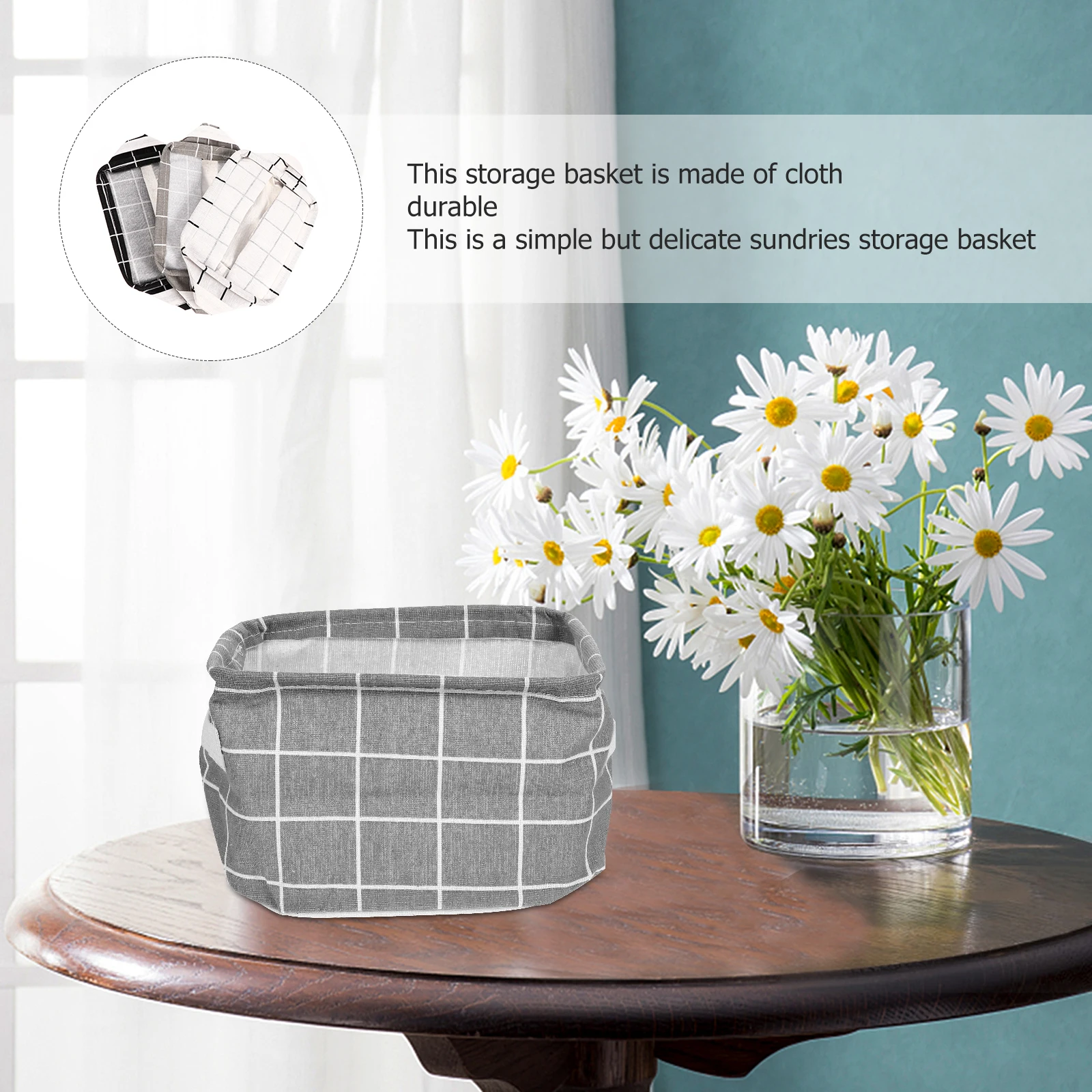 

3Pcs Chic Storage Basket with Handles for Easy Transport and Organization