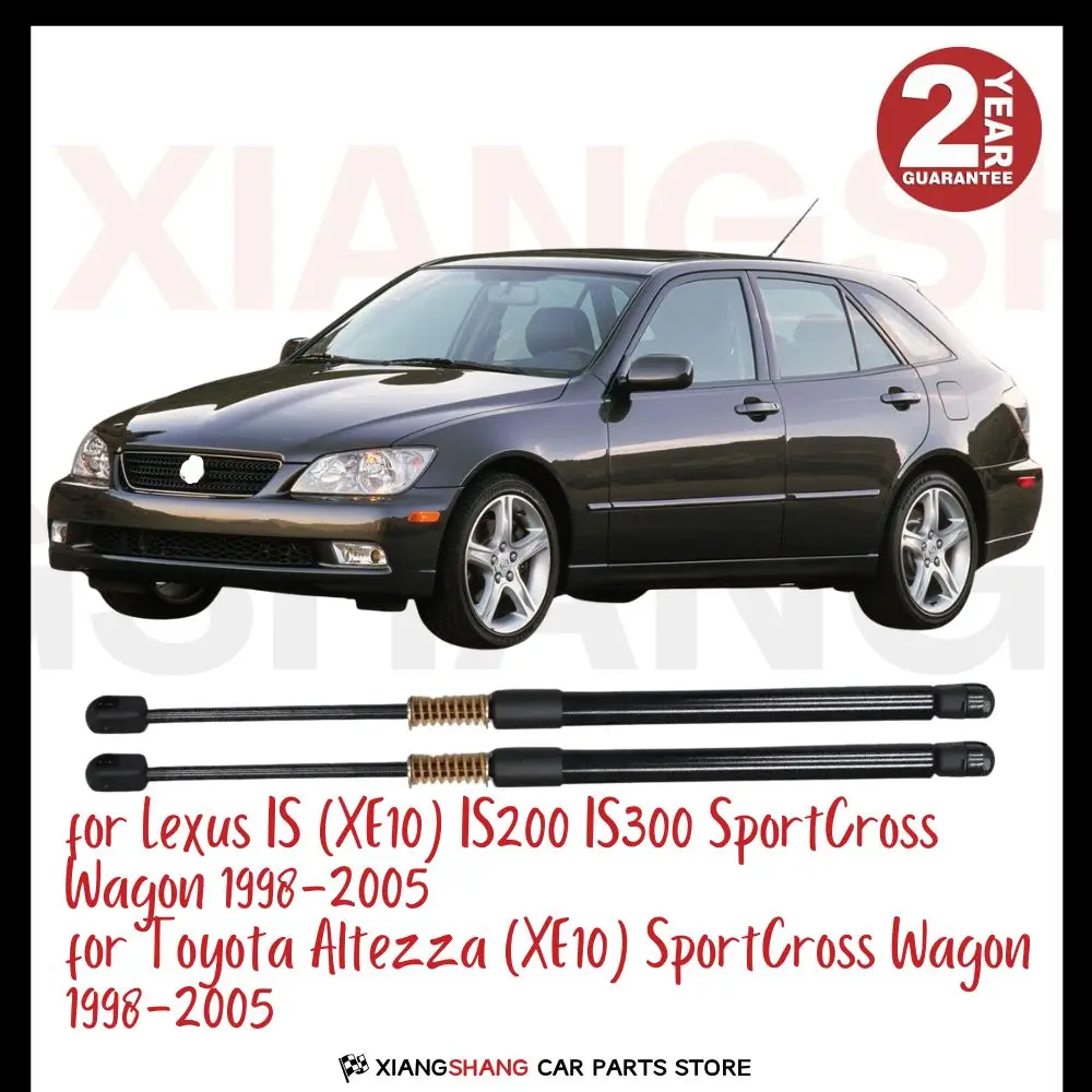 

2pcs Rear Tailgate Damper for Lexus IS IS200 IS300 SportCross Wagon 1998-2005 WITH SPRING Trunk Boot Gas Charged Gas Struts