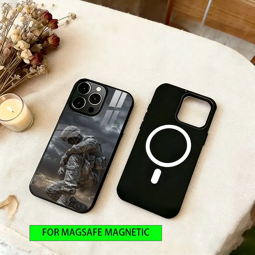 Army special forces Phone Case For iPhone17,16,15,14,13,12,11 Plus,Pro Magnetic For Magsafe Wireless Charging