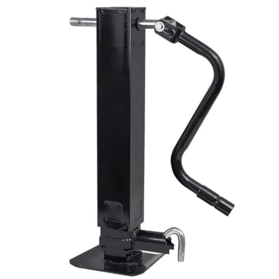 

Heavy Duty Weld Square Tube Trailer Jack - 12.5" Lift 13.5" Drop Leg Travel Ccity 12000 LBS 12000lbs Side Pull pin