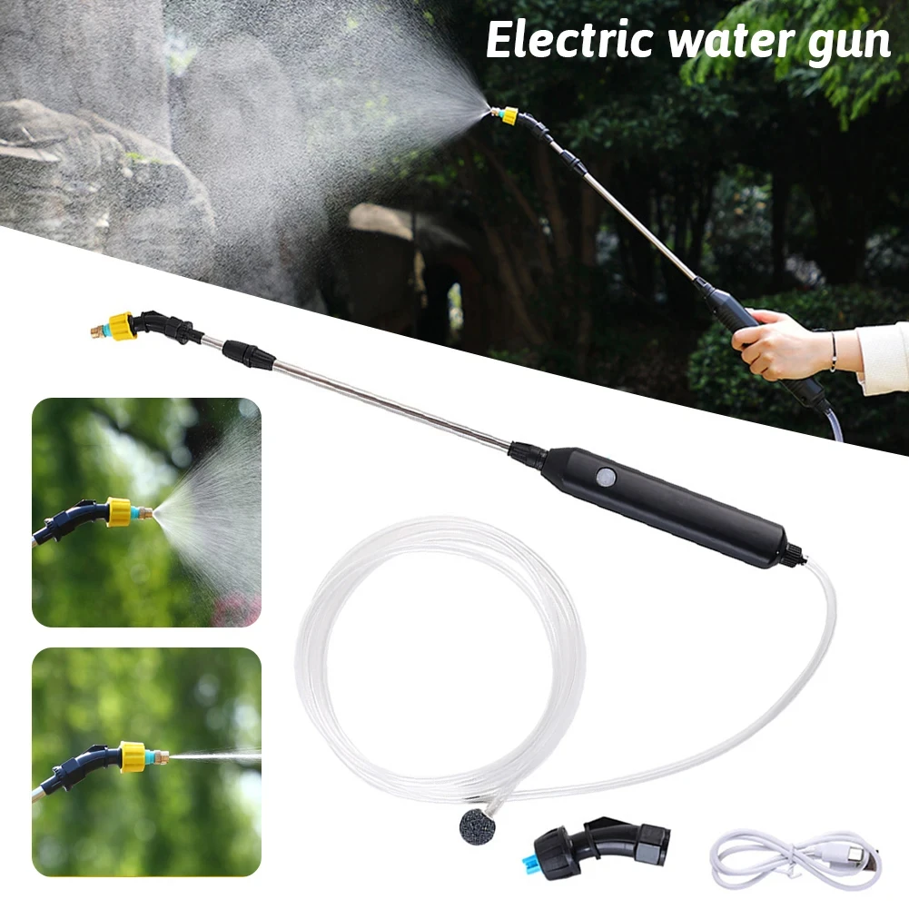 

Portable Electric High-pressure Sprayer Watering Plant Fertilization Flower Spray Gun with 5m Water Pipe Garden Irrigation Tool
