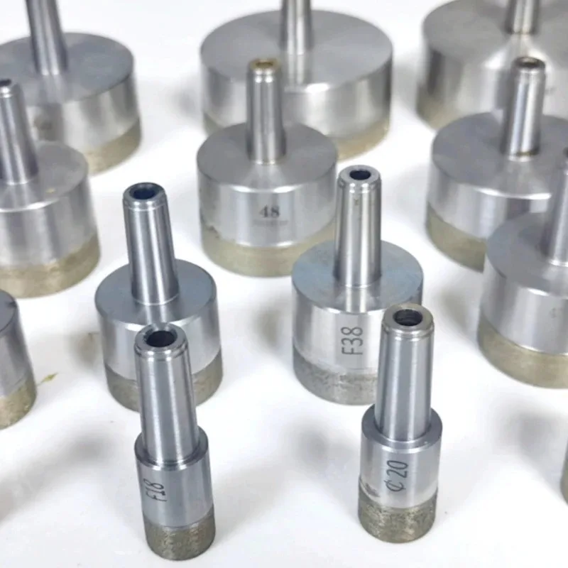 Premium Sintered Diamond Core Drill Bits with Morse Cone Shank for Glass Tile Ceramic, Diameter: 3mm~130mm.