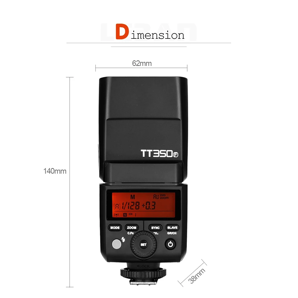 Godox TT350Sソニーカメラ用フラッシュ 2.4G HSS 1/8000s TTL