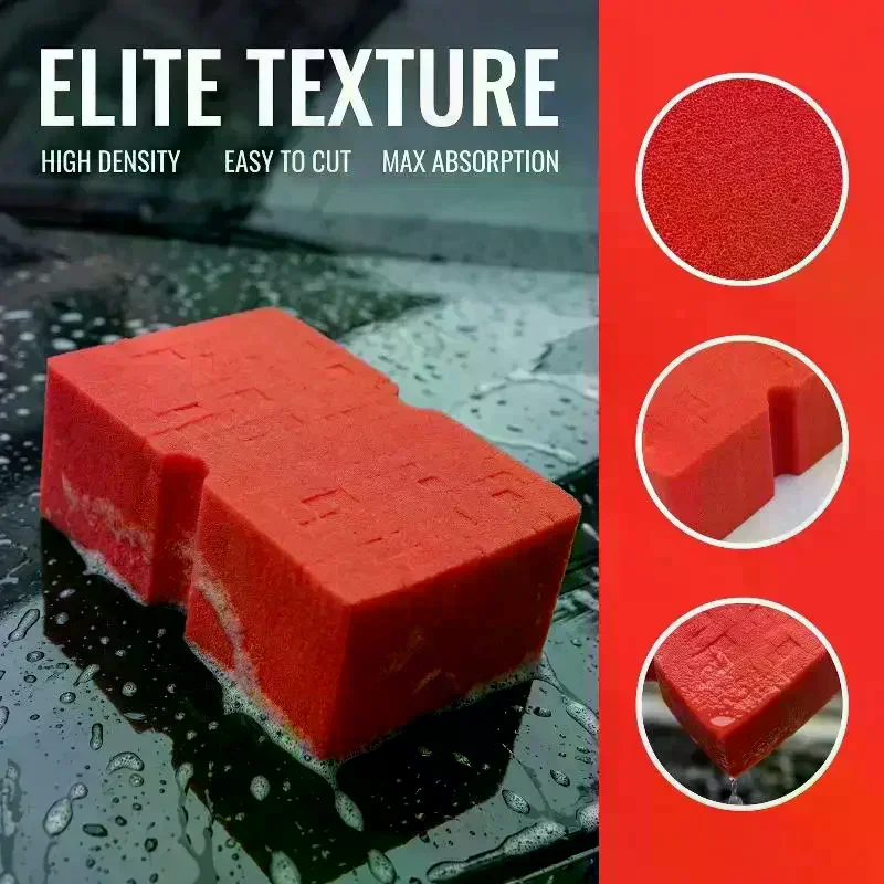 Large Size Car Washing Sponge Block Cut Soft Grid Foam Sponges Strong Water Absorption Home Car Wash Tool Cleaning Brushe
