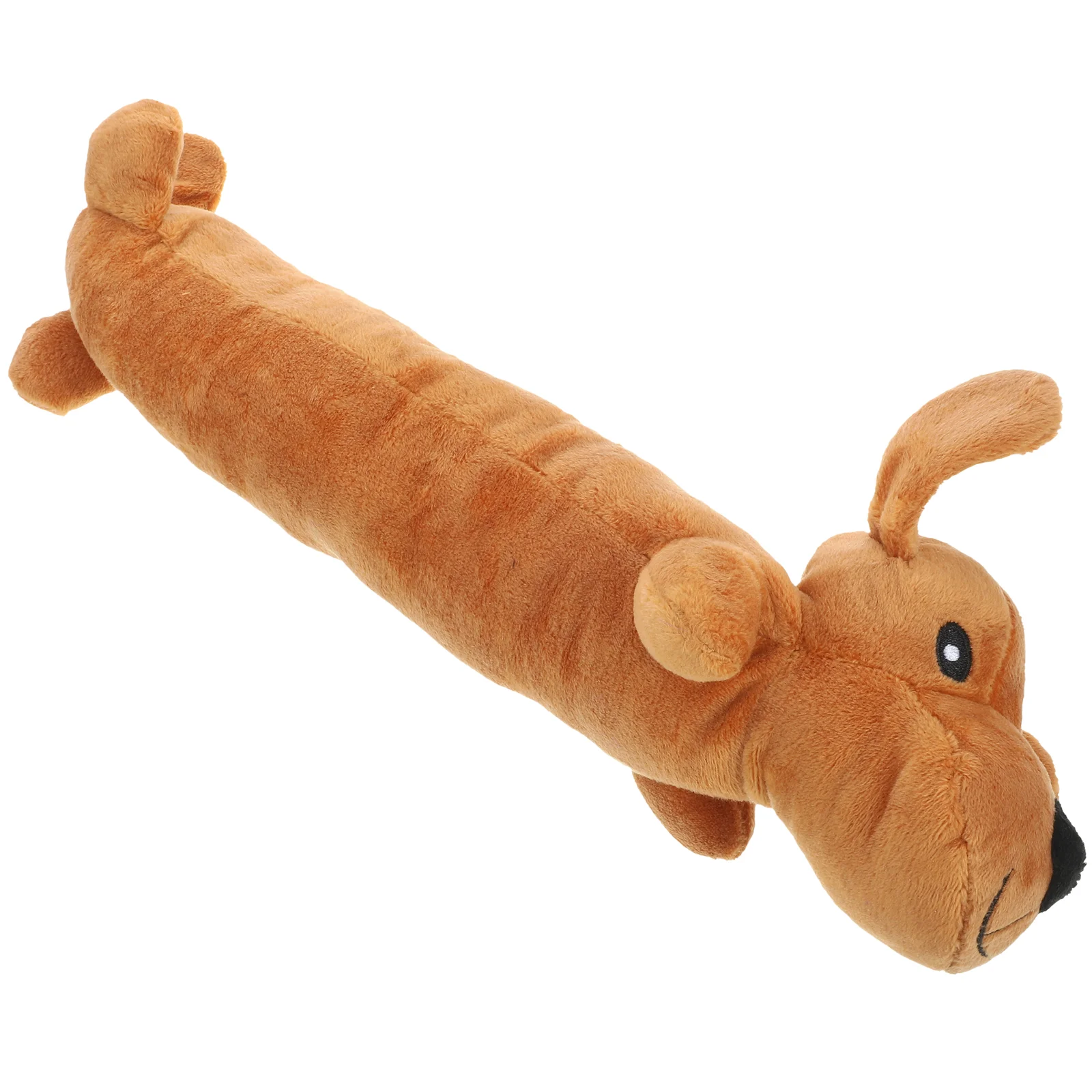 

Pet Plush Toys Dog Chew Toys Puppy Cats Biting Sound Squeaky Toys Cartoon Sausage Dog