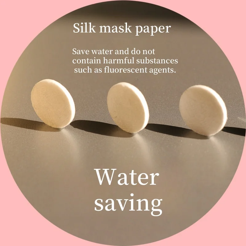 Compression Mask Ultra-thin Silk Mask Paper Silkworm Paste Diy Candy Granules Water Saving Hydrotherapy Water Mask