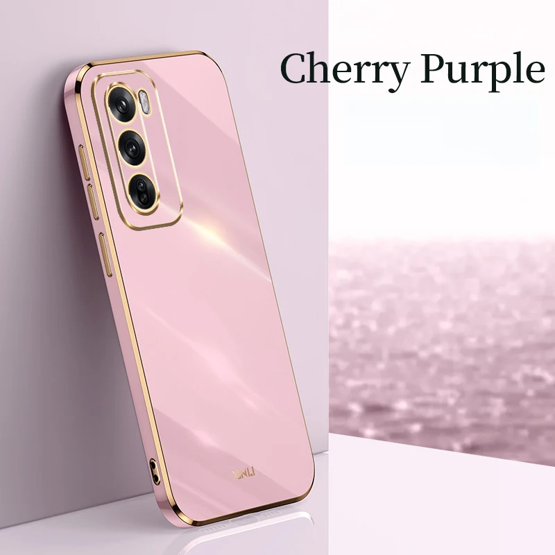 حافظة هاتف مطلية بالكهرباء لهاتف OPPO Reno 14 11A 10 Pro Plus 5G 12 FS 13 F أغطية ناعمة من السيليكون المقاوم للصدمات