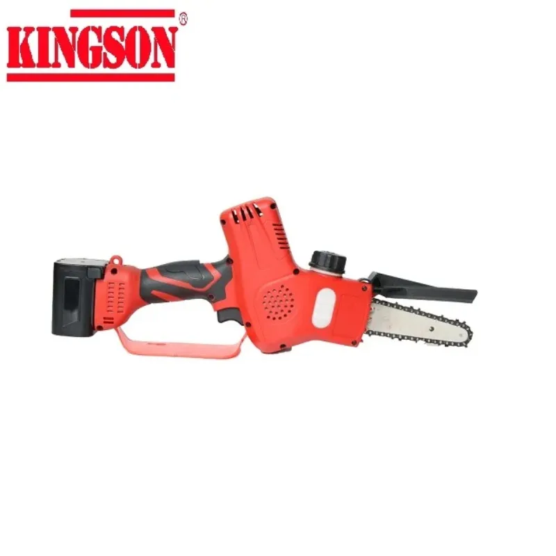 Kingson Outdoor Wood Cutting Tool 25.2v Cordless Electric Chain Saw Power Saw Mini Lithium Battery Chainsaw