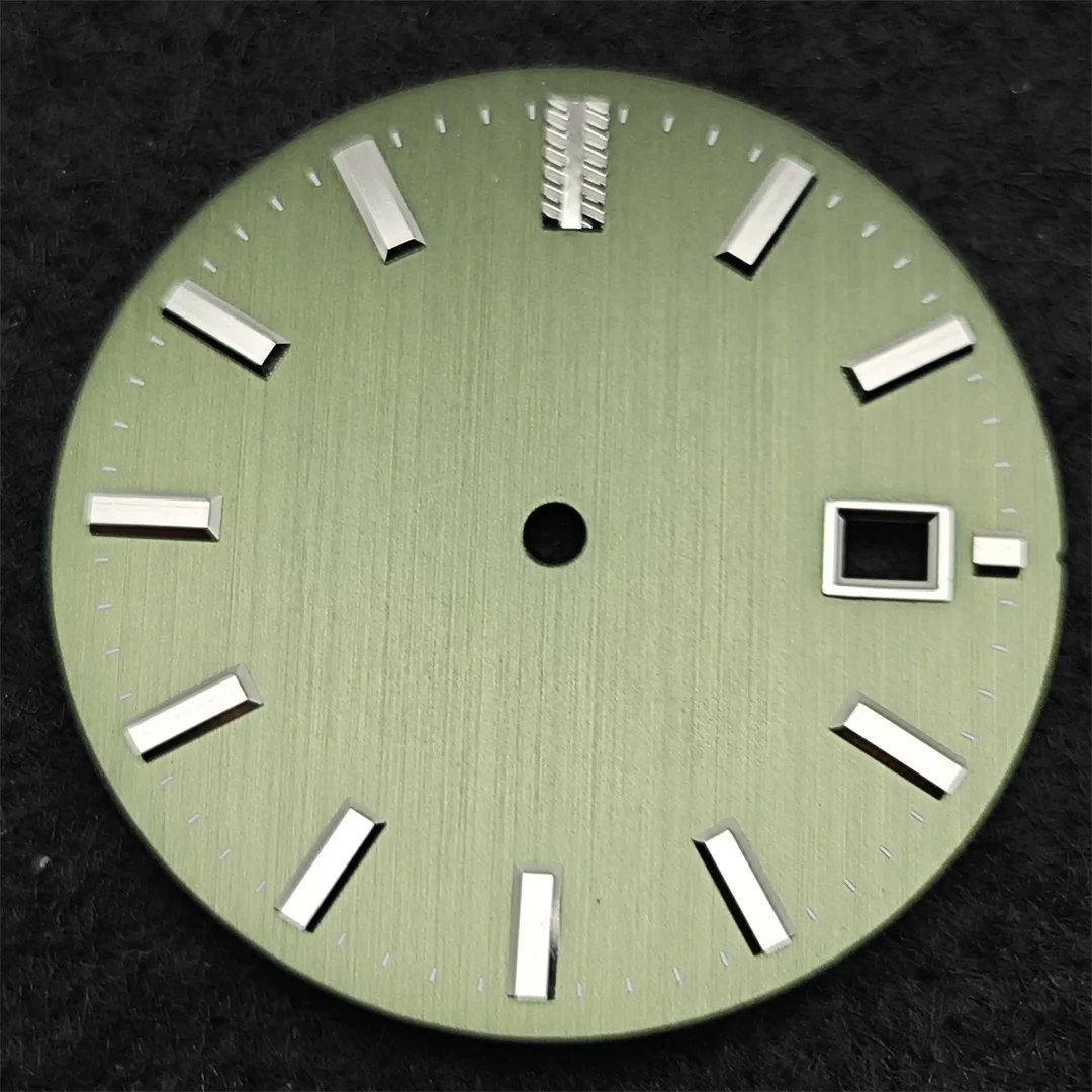 NH35 ساعة الطلب 32.5 مللي متر خط عمودي ساعة وجوه لا مضيئة مان ساعة اكسسوارات لحركة NH35