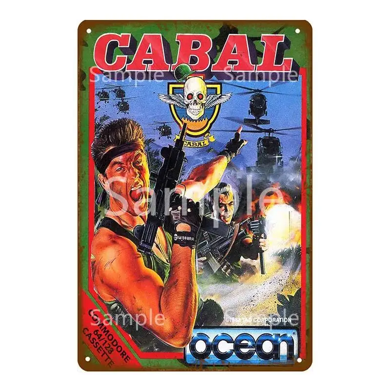 Video Game Metal Tin Sign Cartoon Anime Retro Poster Wall Decor House Home Room Wall Stickers Decorative Plaques Wall Plate Sign