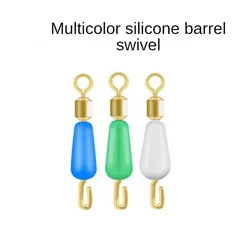 50Pcs Fishing Swivels Snap Rolling Connector Line Clip Ring 8 Word Ring Fast Link Fishing Button Convenience Tackle Accessories