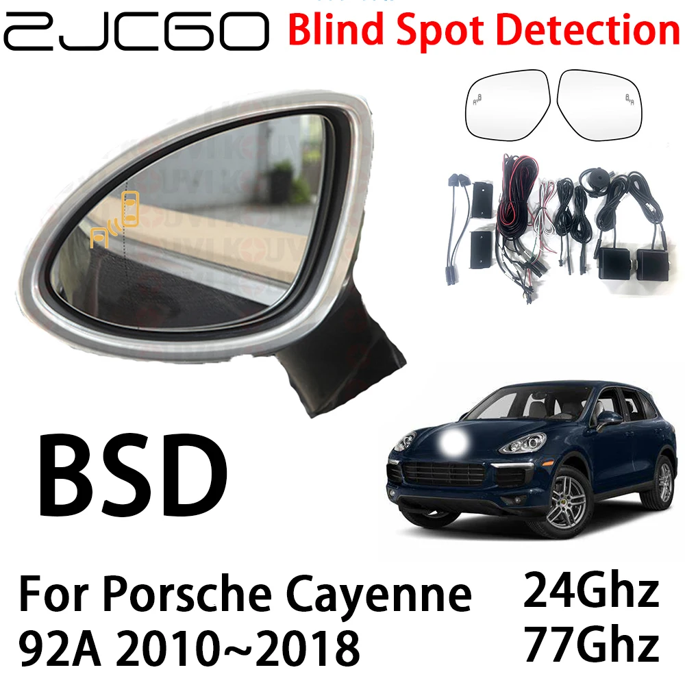 ZJCGO Car BSD Radar Warning System Blind Spot Detection Safety Driving Alert for Porsche Cayenne 92A 2010~2018