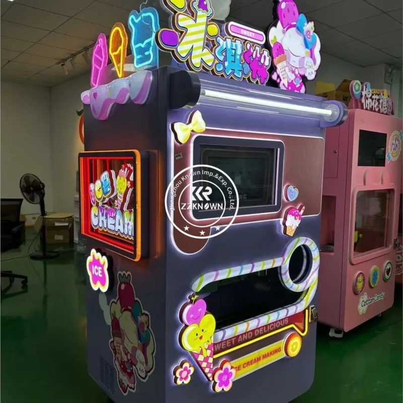 Factory Price Frozen Food 3 Flavors Soft Ice Cream Vending Machine Commercial Automatic Cup Ice Cream Vending Machine For Sale