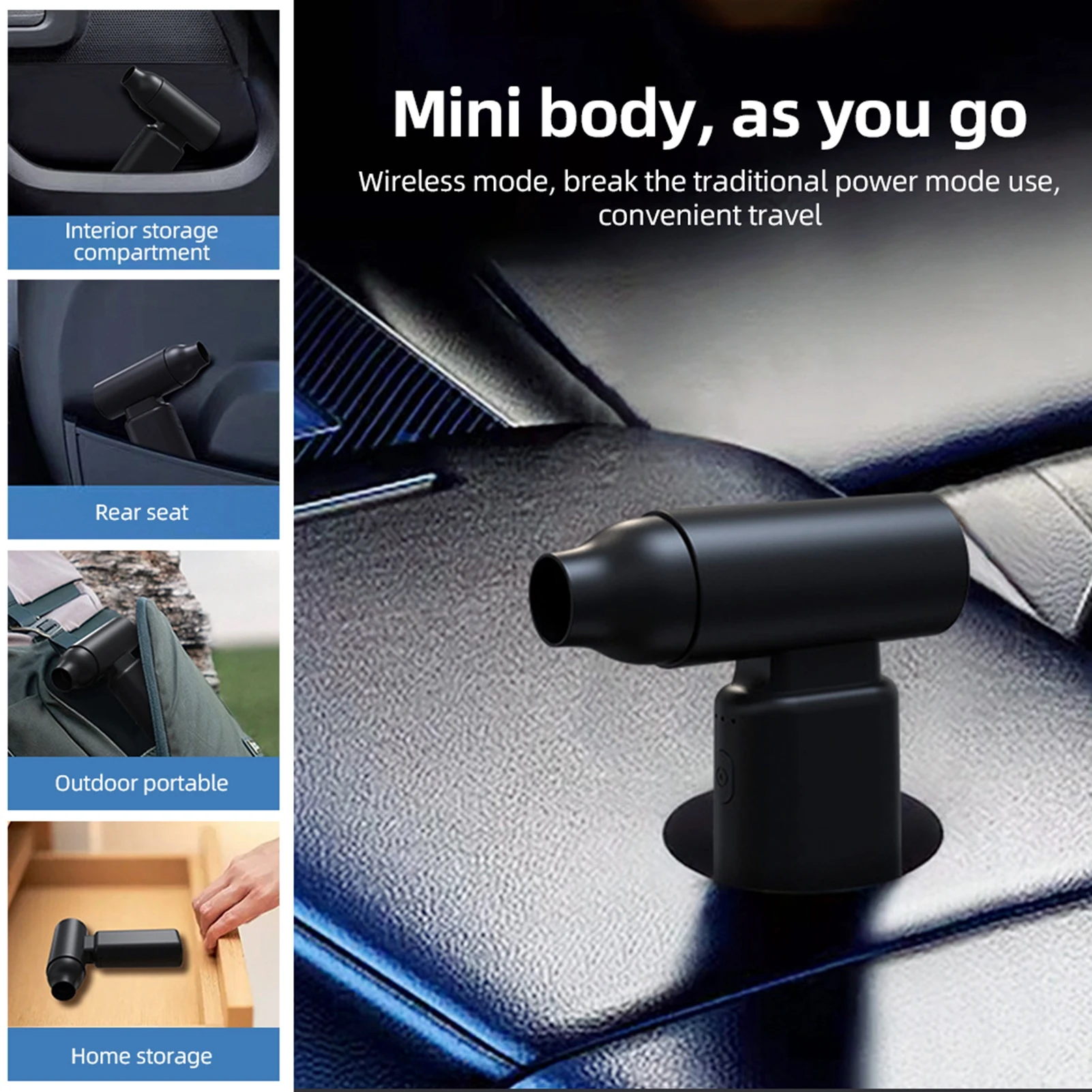 2 in 1 Compressed Air Duster and Inflator 3 Gear Adjustable 67000RPM Electric Air Duster with Brushless Motor Rechargeable