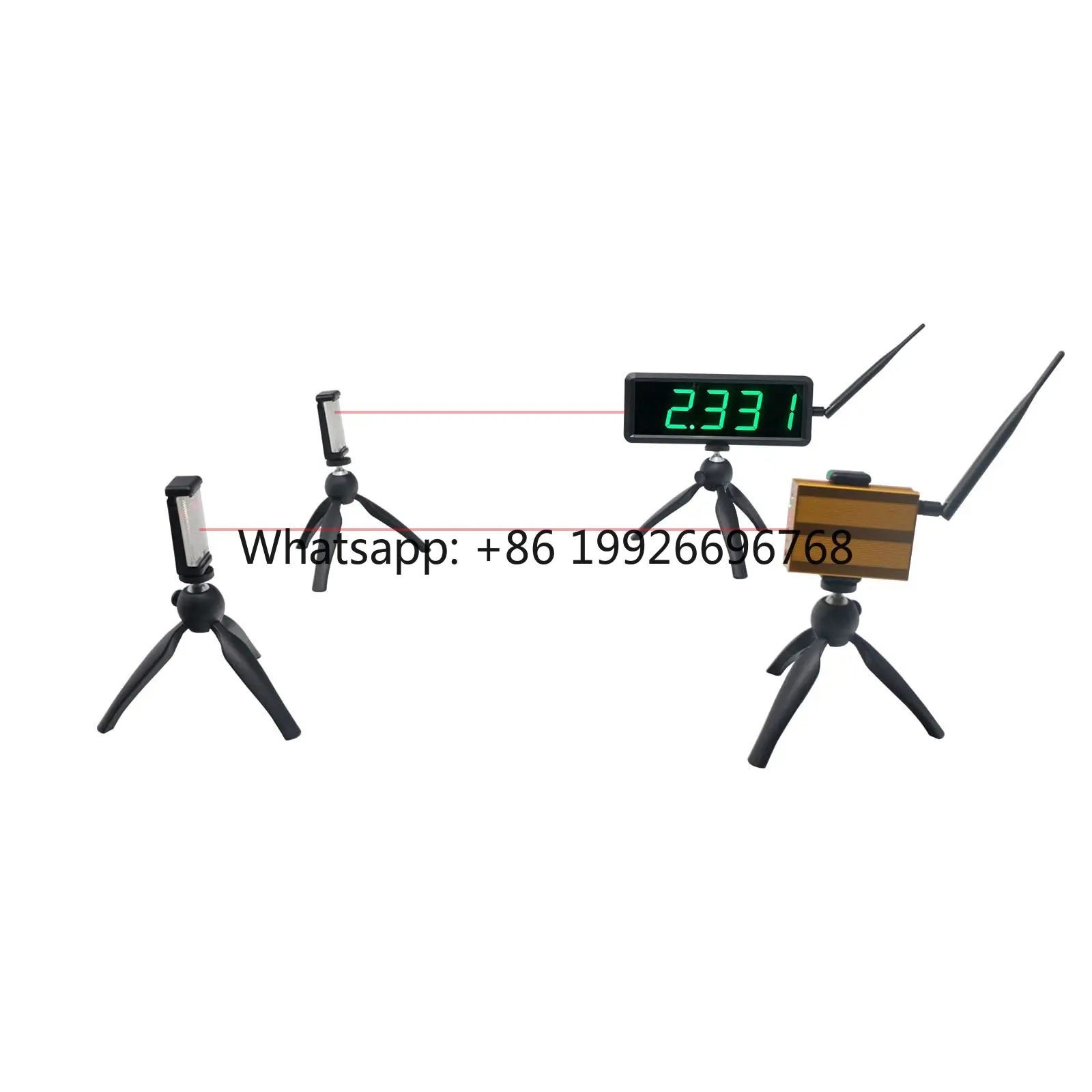 

Wireless Laser Timer Skating Track and Field Running Stopwatch for Sprints Bike Motorcycle Racing Infrared Induction Timing
