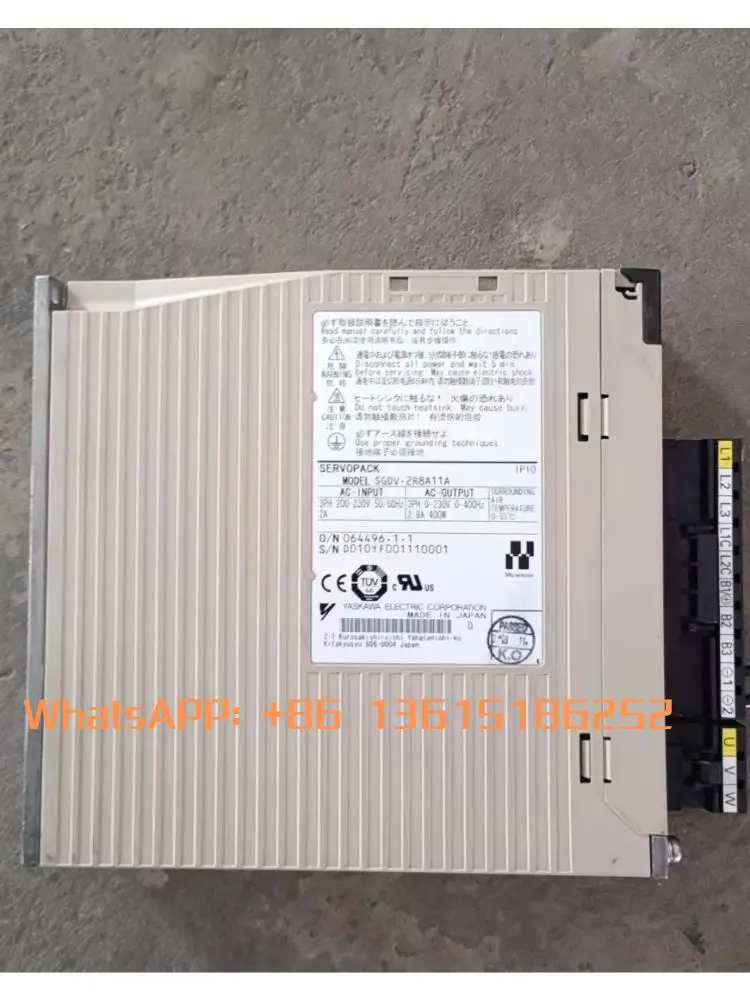 Second-hand SGDV-2R8A11A servo driver 400W, fully functional in testing