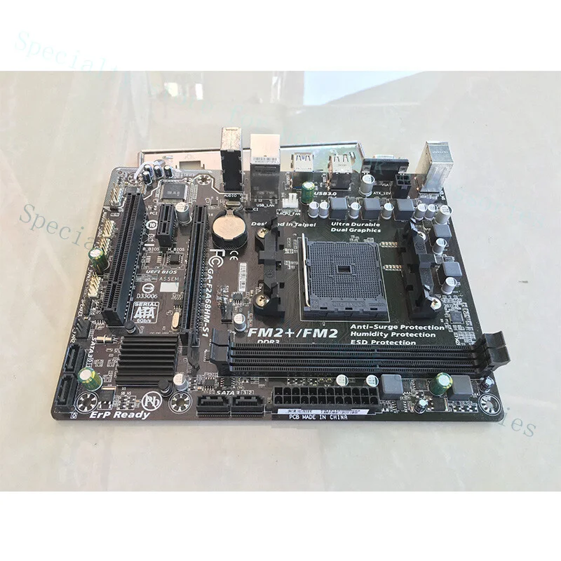 

A+ For Gigabyte GA-F2A68HM-S1 Motherboard M-ATX FM2/FM2+ AMD DDR3 Tested OK