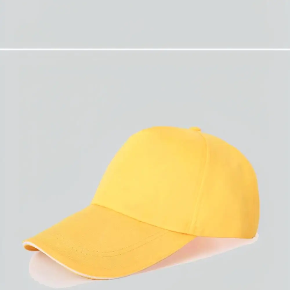 Customizable Logo Baseball Cap Unisex Sun Protection Cotton Hat Adjustable For Team Activity Sports Promotion Outdoor Wear