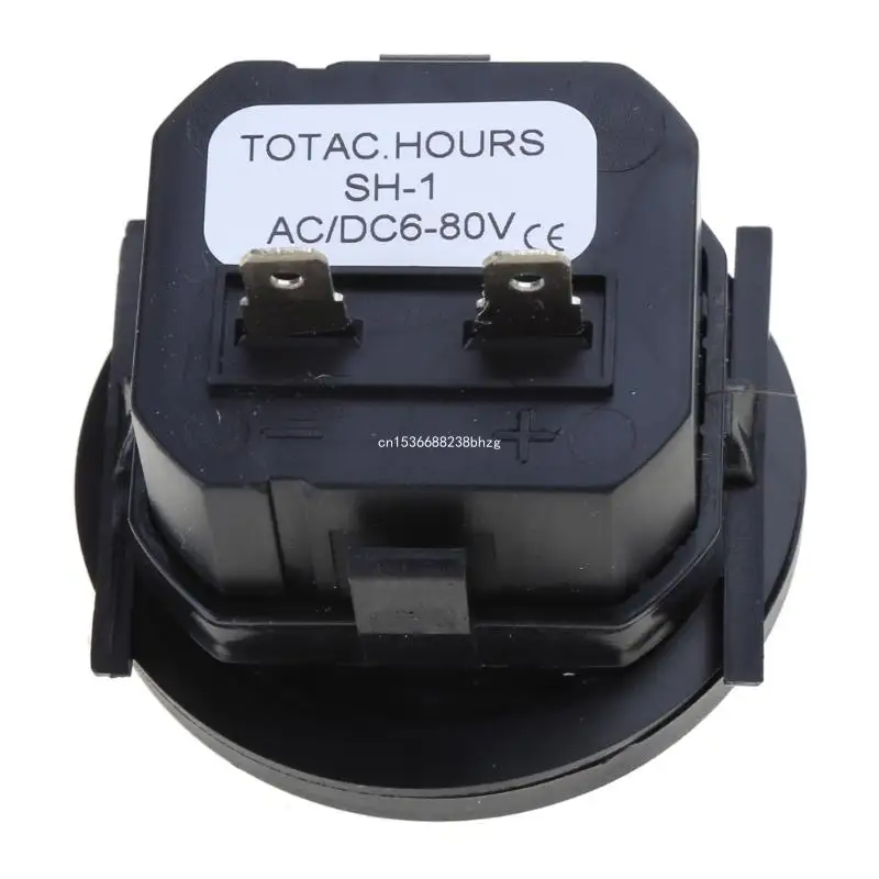 Mechanical Round Hour Meter 10-80V Hour Meter for Marine Engine Truck Snowmobile Dropship