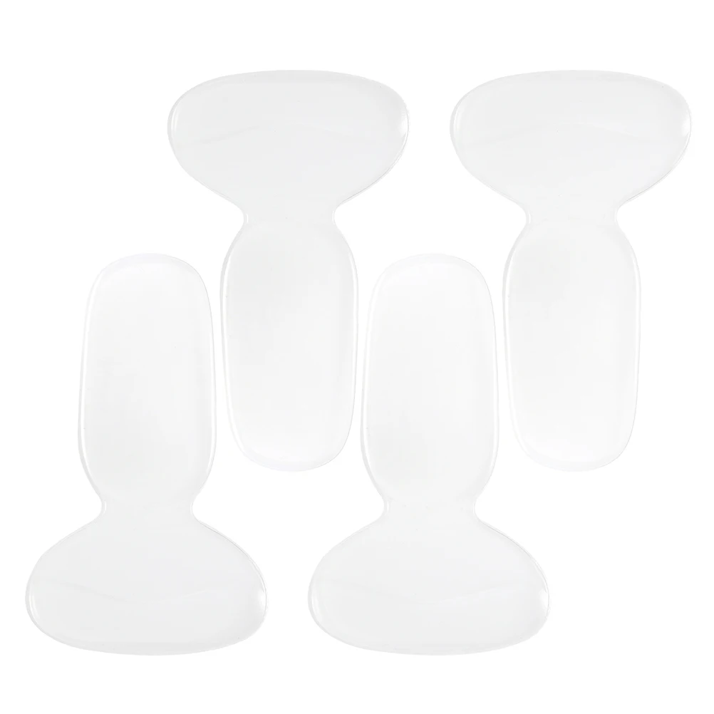 

2 Pairs Silicone Pads Transparent Back Heel Back Heel Cushion For Women Cushion Anti Slip Foot Care Tools Prevent Blisters