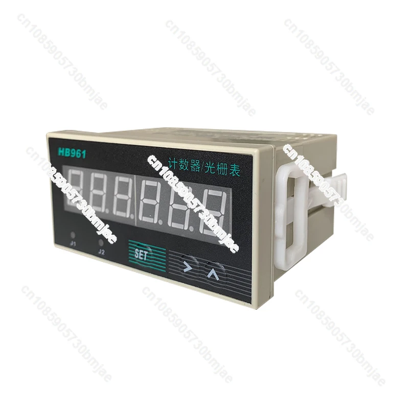 

HB961 Electronic 6-digit Digital Display Intelligent Reversible Counter Meter Raster Table 2 Group Output and HP961