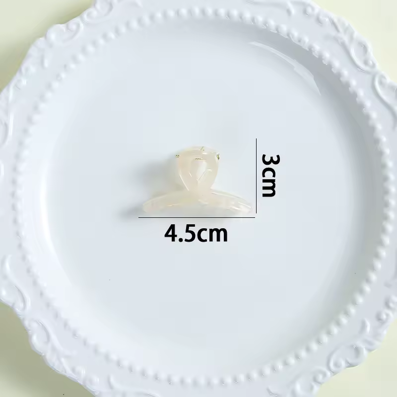 4.5cm Mini Cute Claw Clip Small Girl Hair Claw Semi Transparent Bangs Side Clip Small Shark Clip Women's Hair Apparel Accessory - Image 28