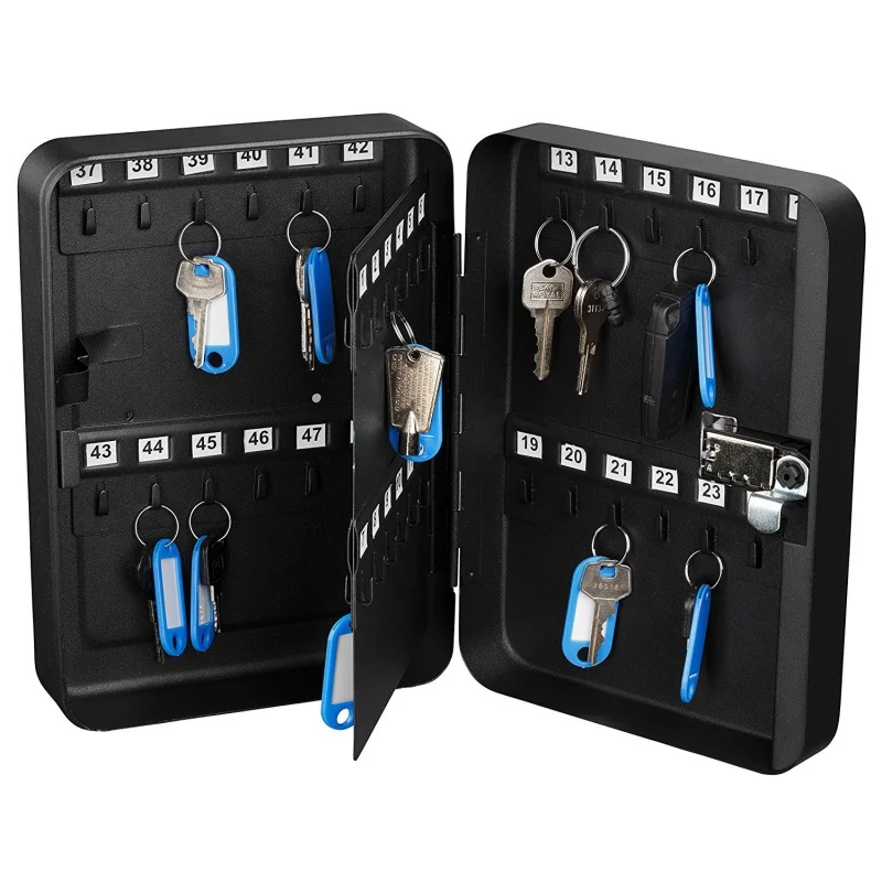 All-Steel Password Lock Key Box Home Wall-Mounted Key Cabinet 4S Car Key Storage Management Box Intermediary