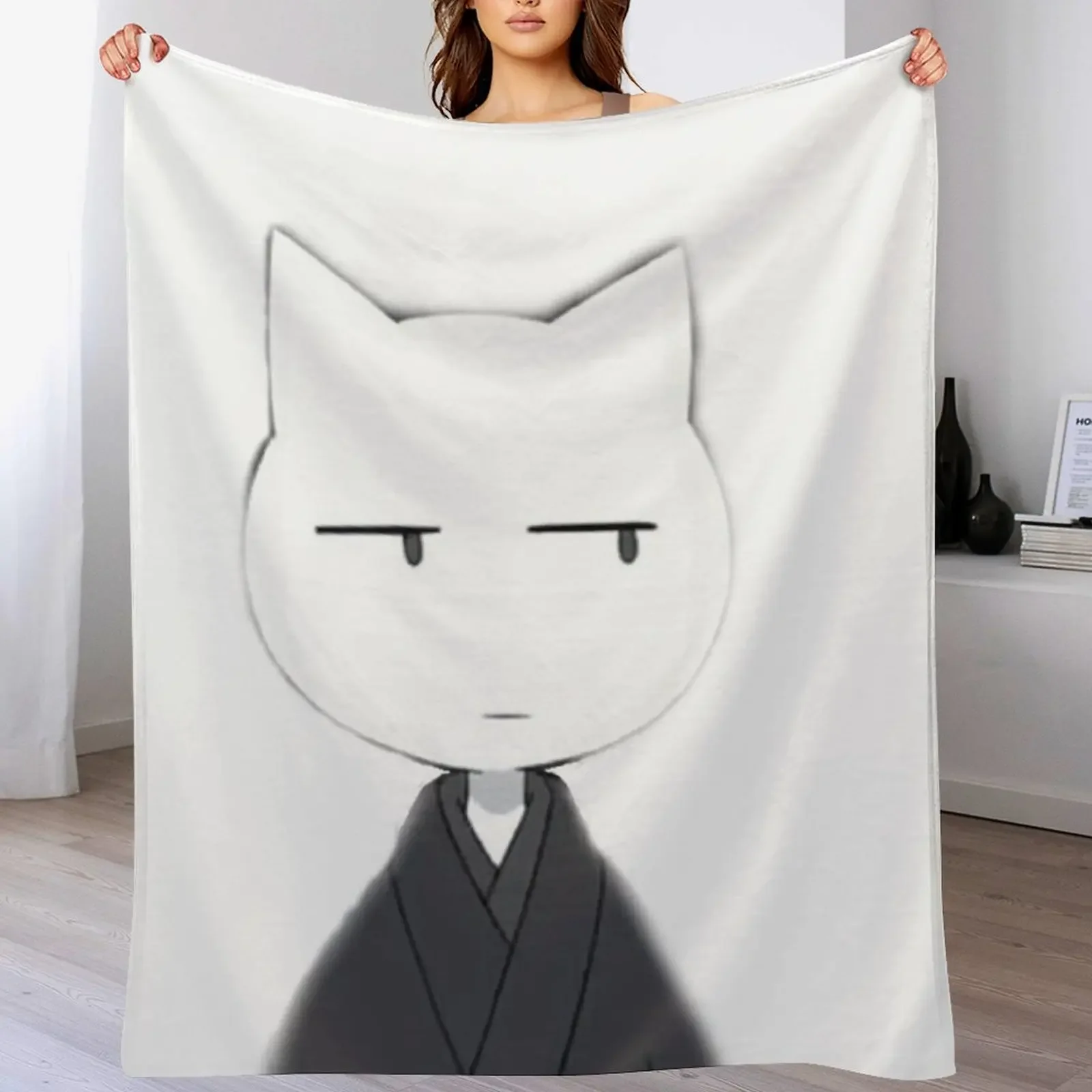 

tomoe of kamisama hajimemaste Throw Blanket Bed Flannel Decoratives Blankets